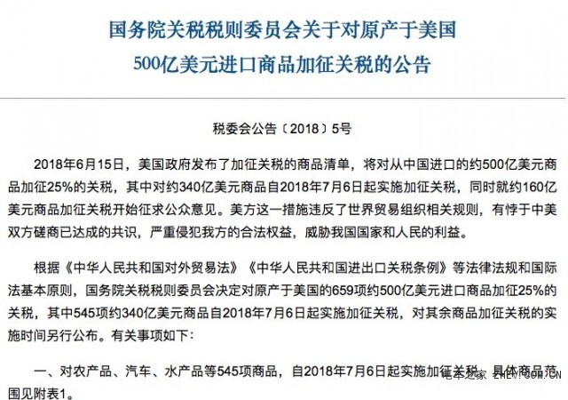 春节假期要闻回顾：美国宣布对中国商品加征10%关税 中方出手反制